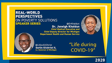 Dr. Joneigh Khaldun and Lt. Gov. Garlin Gilchrist  |  Life during COVID-19