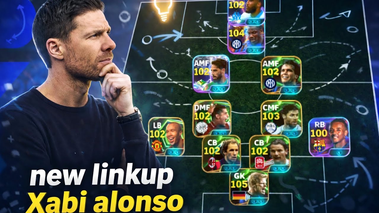 Mencoba pelatih Xabi Alonso terbaru dengan gaya main serangan balik cepat dengan formasi 4222 🔥