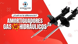 ¿Cuál es la diferencia entre amortiguadores de gas vs hidráulicos?