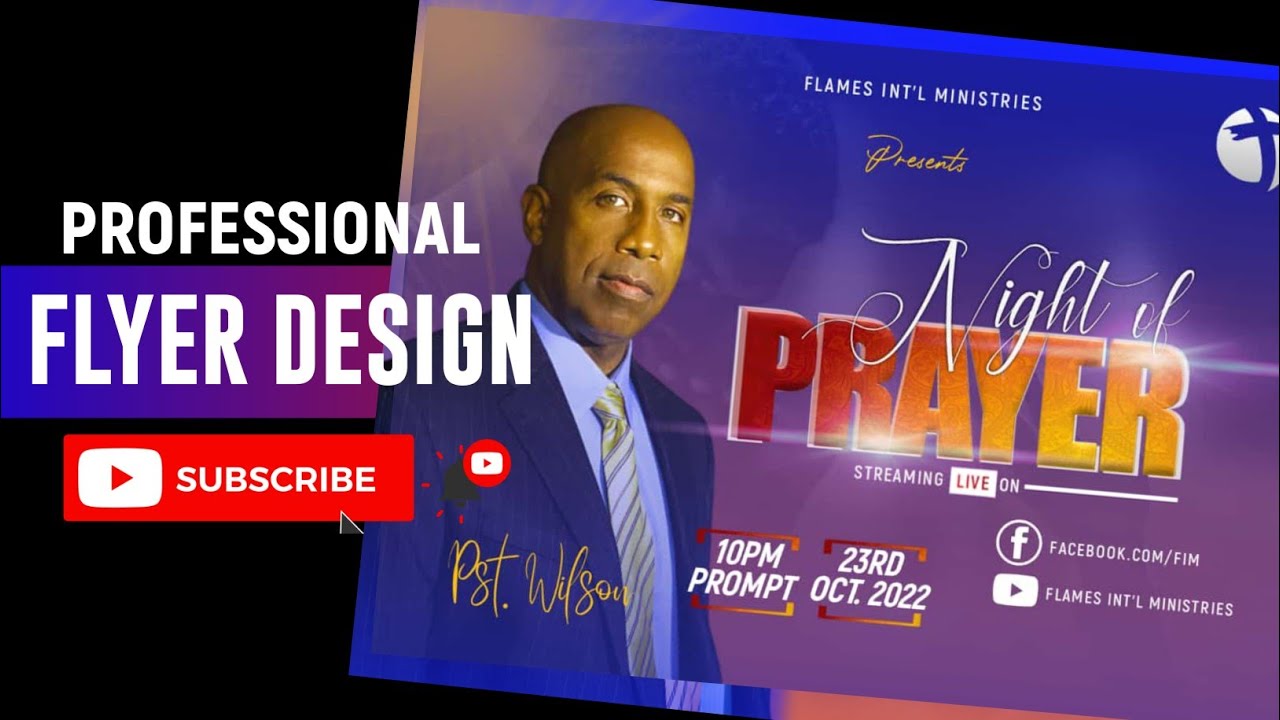 Professional Church Flyer Design A6 | Pixellab Graphic Design Tutorial | 2023