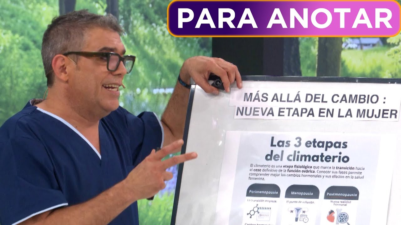 ¿Todo es culpa de la menopausia? Adrián Cormillot detalló los síntomas y cambios corporales que trae