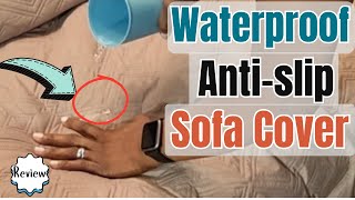 Waterproof Anti-Slip Sofa Cover Review | Genina Furniture Protector