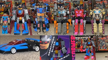 Transformers shattered glass decepticon slicer & exo suit review. G1 botcon generations collection