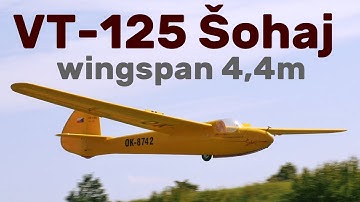 VT-125 Šohaj | 4,4m scale RC glider | 4K | Holešov 2025
