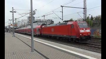 DB Br 146 mit Dosto | Zugdurchfahrt | Station Düsseldorf Zoo
