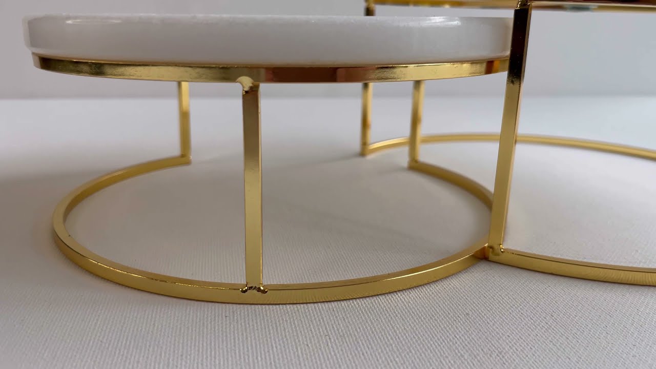 Kage-og ostebord i marmor