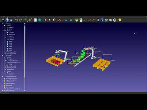 Palletizing Boxes using RoboDK