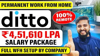 PERMANENT WORK FROM HOME JOB | DITTO REMOTE JOB FOR ANY GRADUATE| PERMANENT REMOTE JOB