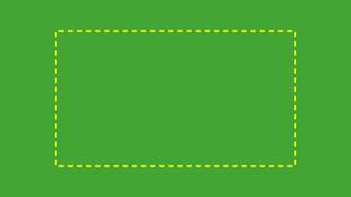 Dashed rectangle green screen animation