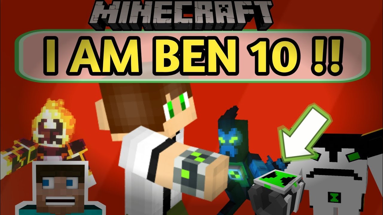 Minecraft but I am ben 10 😁😀😃 