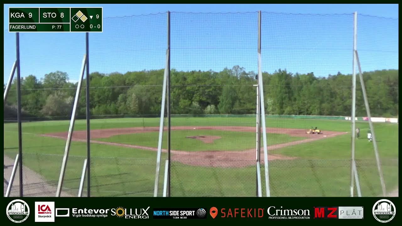 Baseball Elitserien Stockholm Monarchs vs Karlskoga Bats - YouTube