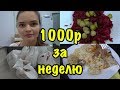 КАК ПРОЖИТЬ НЕДЕЛЮ НА 1000р? закуп продуктов + рецепты