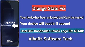 Orange State Fix All Mtk Mobile Oppo Vivo Etc | All Mtk Mobile Bootloader Unlock Logo Fix 100% Work