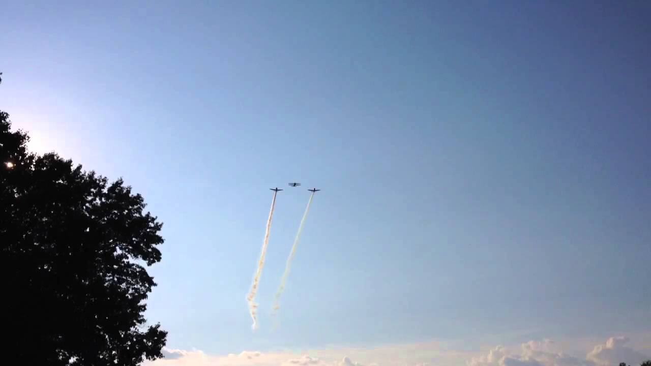 Lionheart and Yak 52 flyby