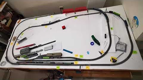 Arduino DC Layout with IR block occupancy detector #2 , running 5 trains