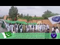 Walk for peace in balochistan with pakistan flag