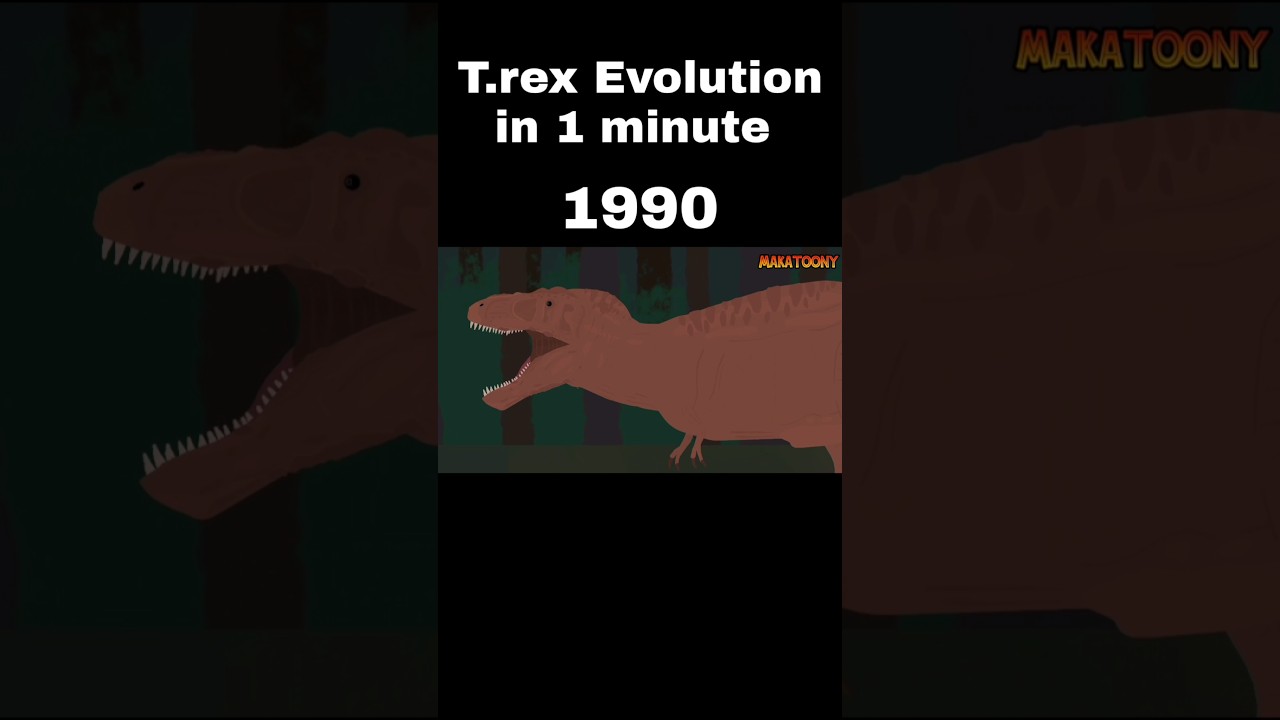 T rex Evolution In 1 Minute 