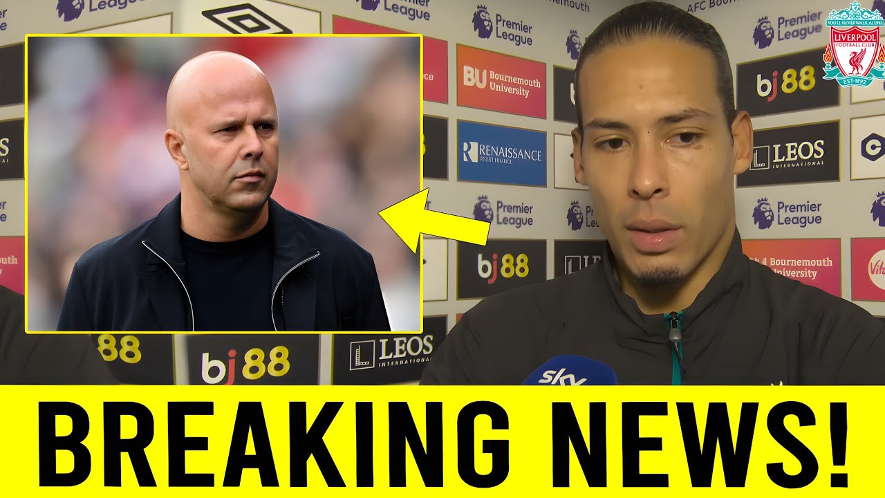 VIRGIL VAN DIJK MAKES BRUTAL STATEMENT ABOUT ARNE SLOT'S POTENTIAL SACKING! LIVERPOOL NEWS