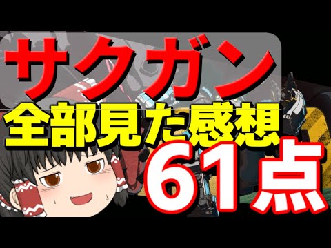 「ゆっくり実況」サクガンの感想とかレビューとか批評とかそんな感じのザックリとしたもの映画後にダベってる感じ風妄想仕立て