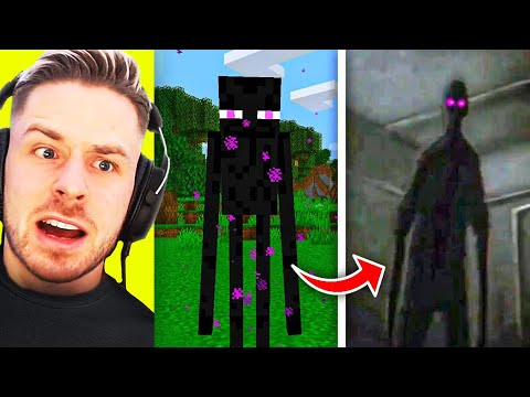 CURSED (verfluchtes) MINECRAFT Mobs VS Real Life.. 😱