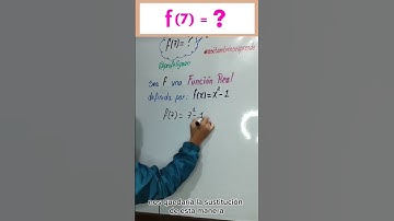 FUNCION REAL f(7) = ? 👀‼️ #asítambiénseaprende #math #youtubeshorts #short