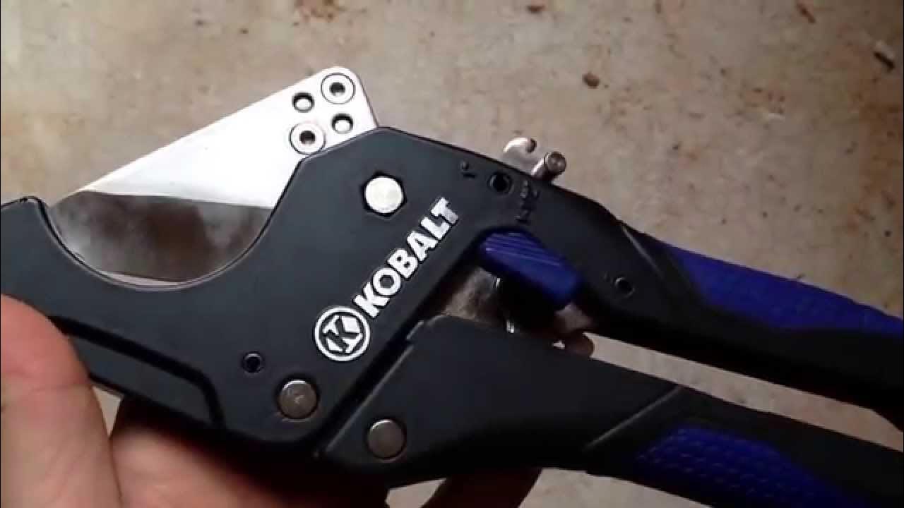 Kobalt 11/2 PVC Pipe Cutter Review YouTube