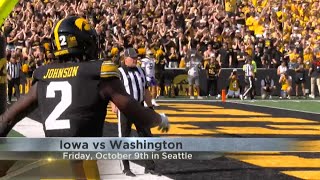 Iowa will play Washington on Friday night in October