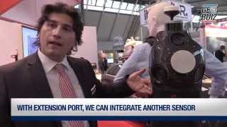 Alessandro Nuzzo from Leica Geosystems showcases a mobile mapping device ‘Leica Pegasus backpack’