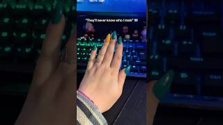 I love my nails 💛💚🩷🖤 #shorts @valorant @riotgames