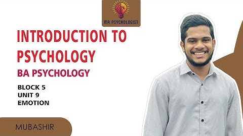 BPCC- 101 | INTRODUCTION TO PSYCHOLOGY | Unit - 9 Emotion | IGNOU MALAYALAM