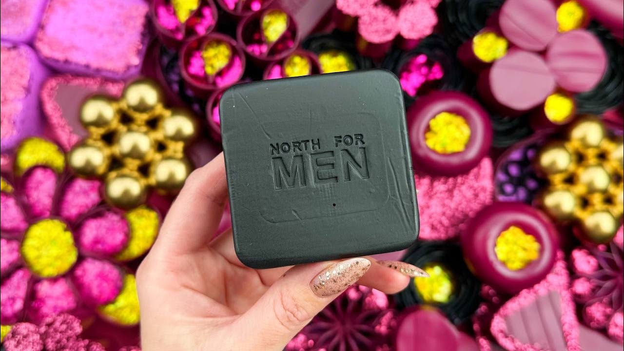 @AllaAsmr ASMR★Soap boxes with foam glitter & starch★4K★