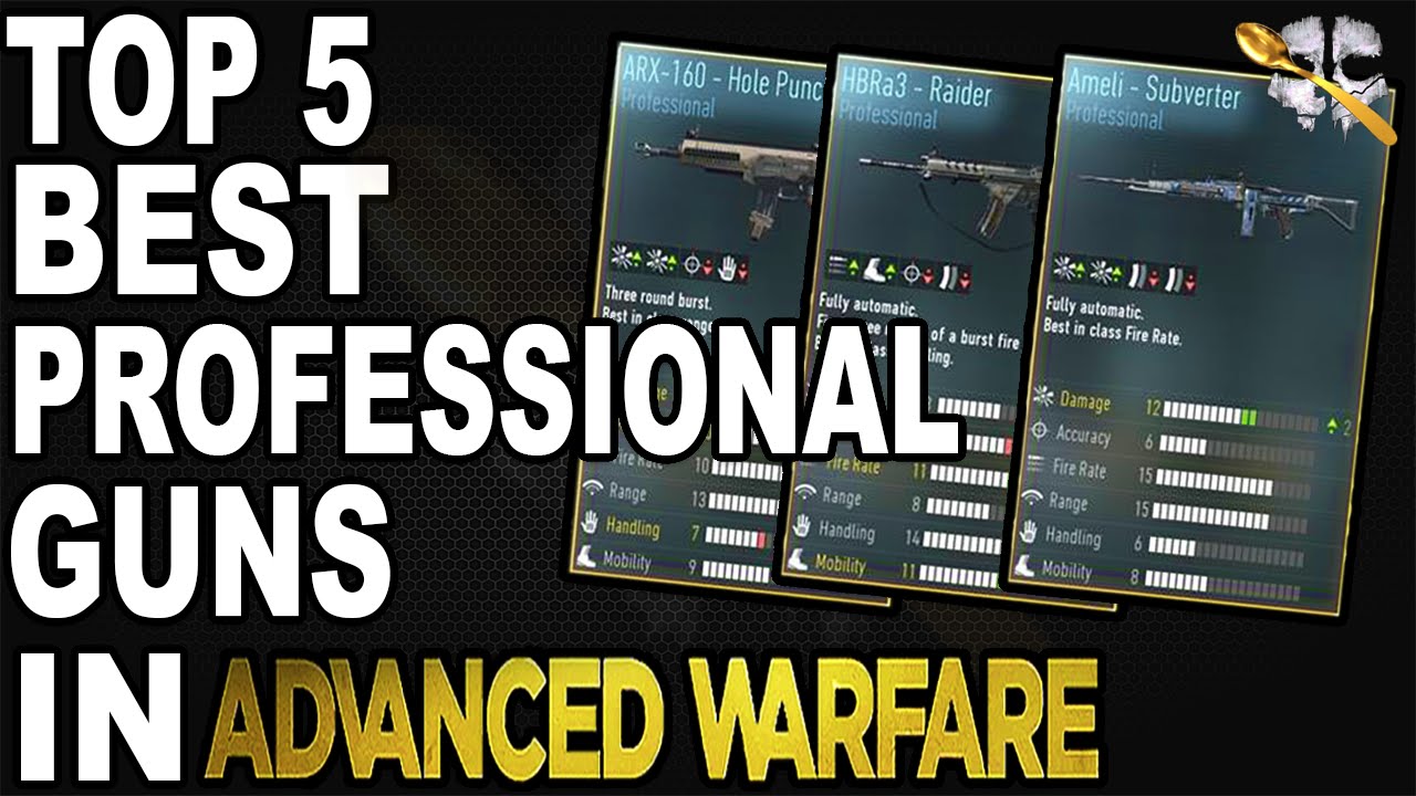 Top 5 Best Professional Guns in Advanced Warfare