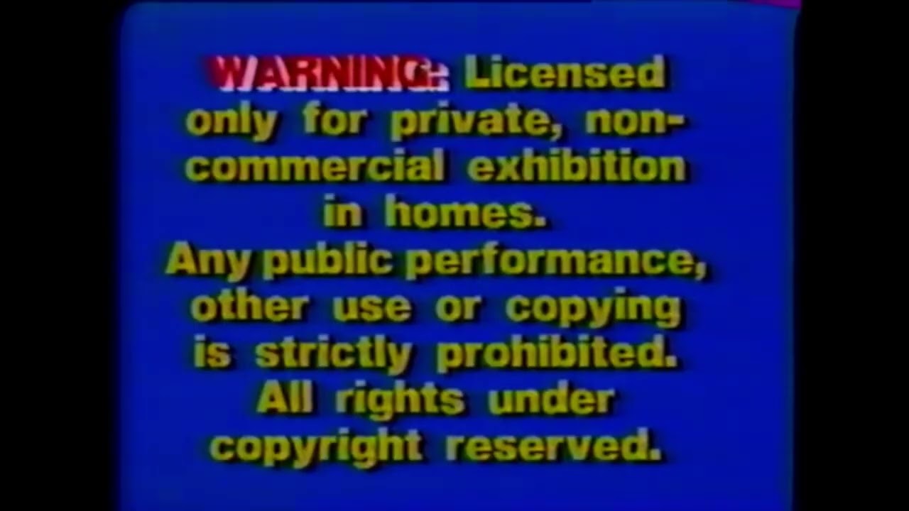 Diamond P Video Warning Screen (1984-89) / Diamond P Video Logo (1986-87)