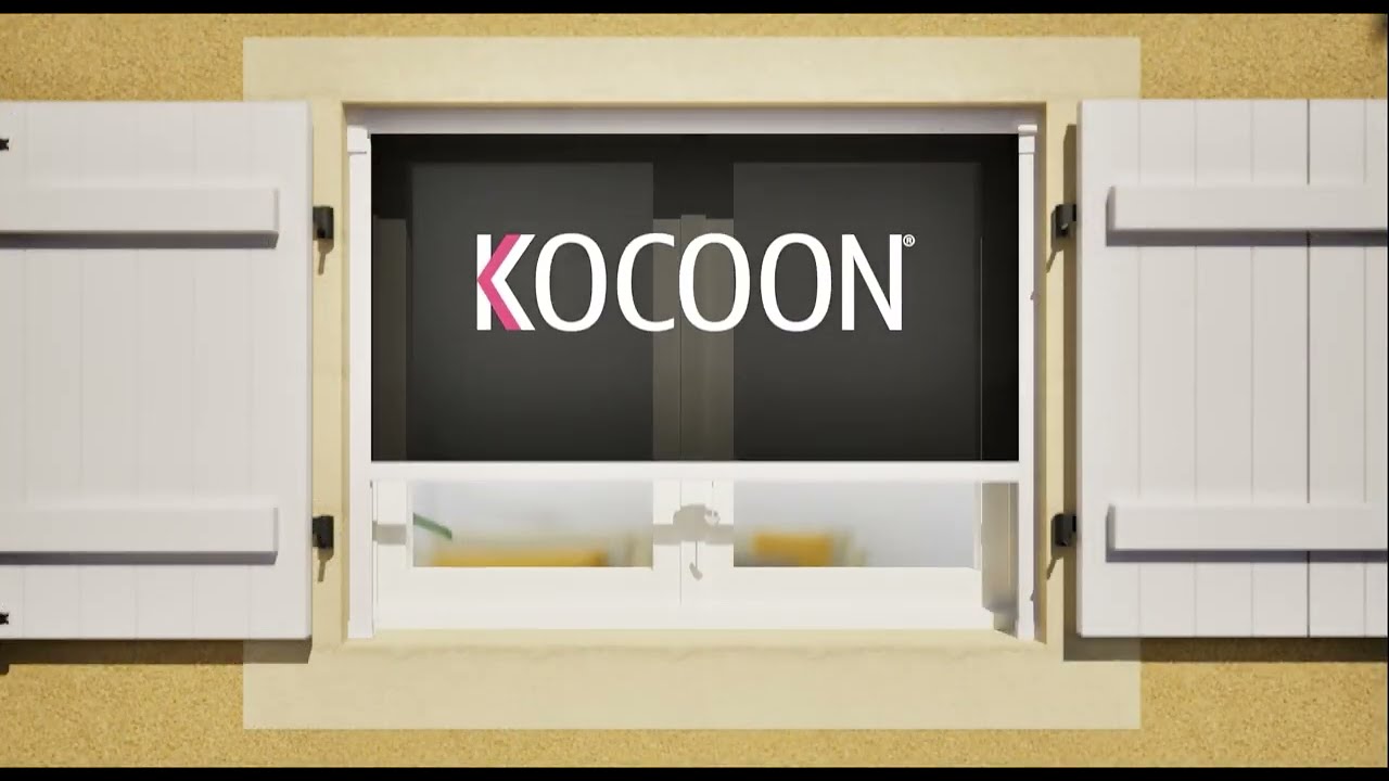 Moustiquaire Kocoon - pose d'une moustiquaire fenêtre enroulable
