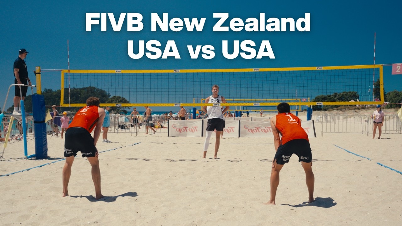 (USA) Wilcox/Labouliere vs (USA) Wieczorek/Perez - Quarterfinals - FIVB New Zealand Futures