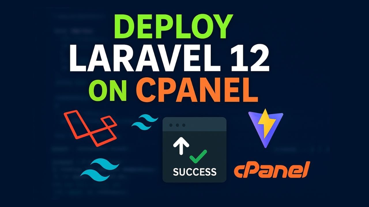 How to deploy Laravel Tailwind CSS (Vite) project on cPanel 2025 - YouTube