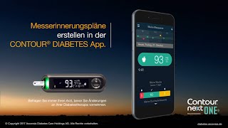 Messerinnerungspläne erstellen - in der  App.  | CONTOUR NEXT ONE | mg/dL | Deutschland (de_DE) screenshot 3