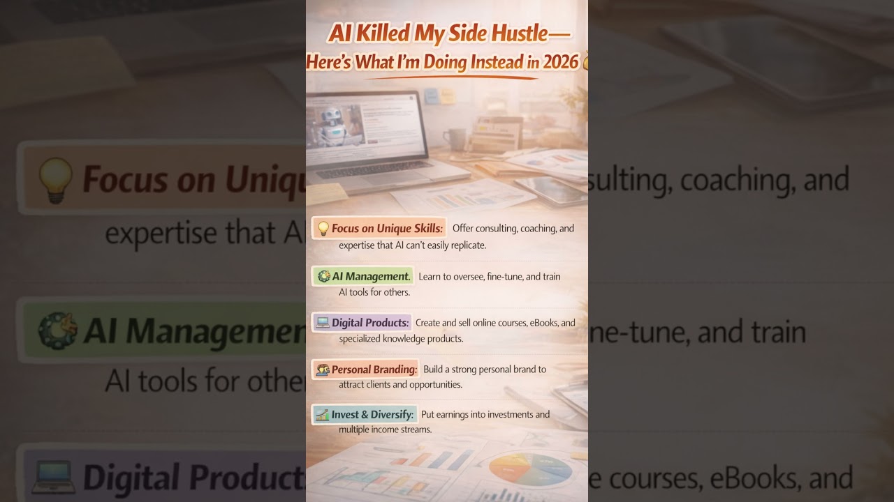 AI Killed My Side Hustle—Here’s What I’m Doing Instead in 2026 💰