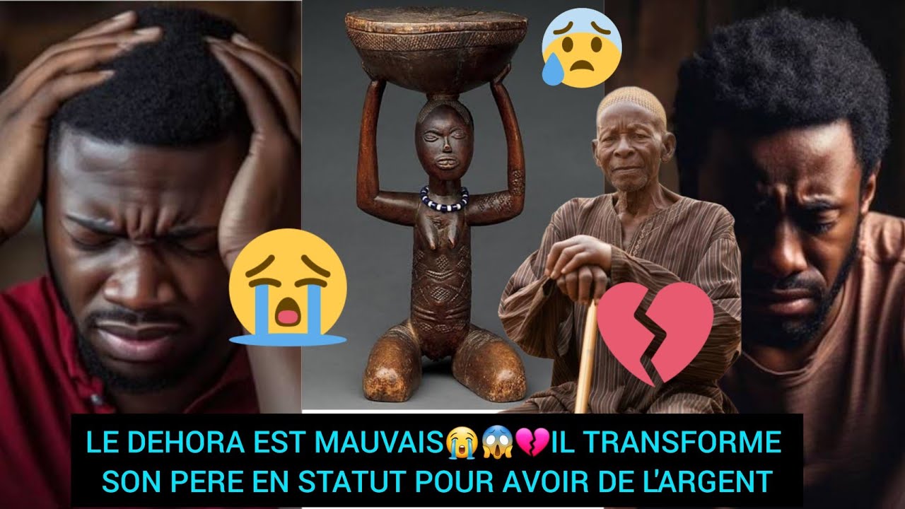 LE DEHORS  EST MAUVAIS😭😱💔IL TRANSFORME SON PERE EN STATUT POUR AVOIR DE L'ARGENT😭