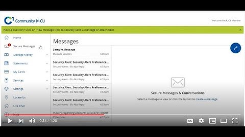 Secure Messages | Digital Banking