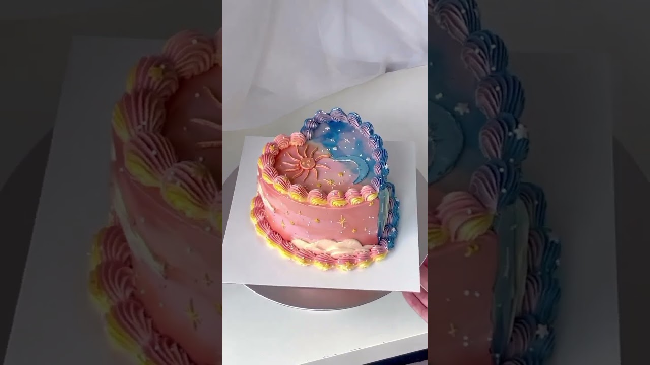 Day and Night cake 🌆🌇