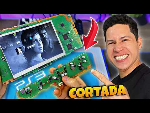Logré reducir el tamaño de la PLAYSTATION 3 CORTANDO su placa a la mitad