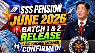 🚨 SSS PENSION JUNE 2026 🚨BATCH 1 &amp; 2 RELEASE + BIG PENSION INCREASE CONFIRMED!