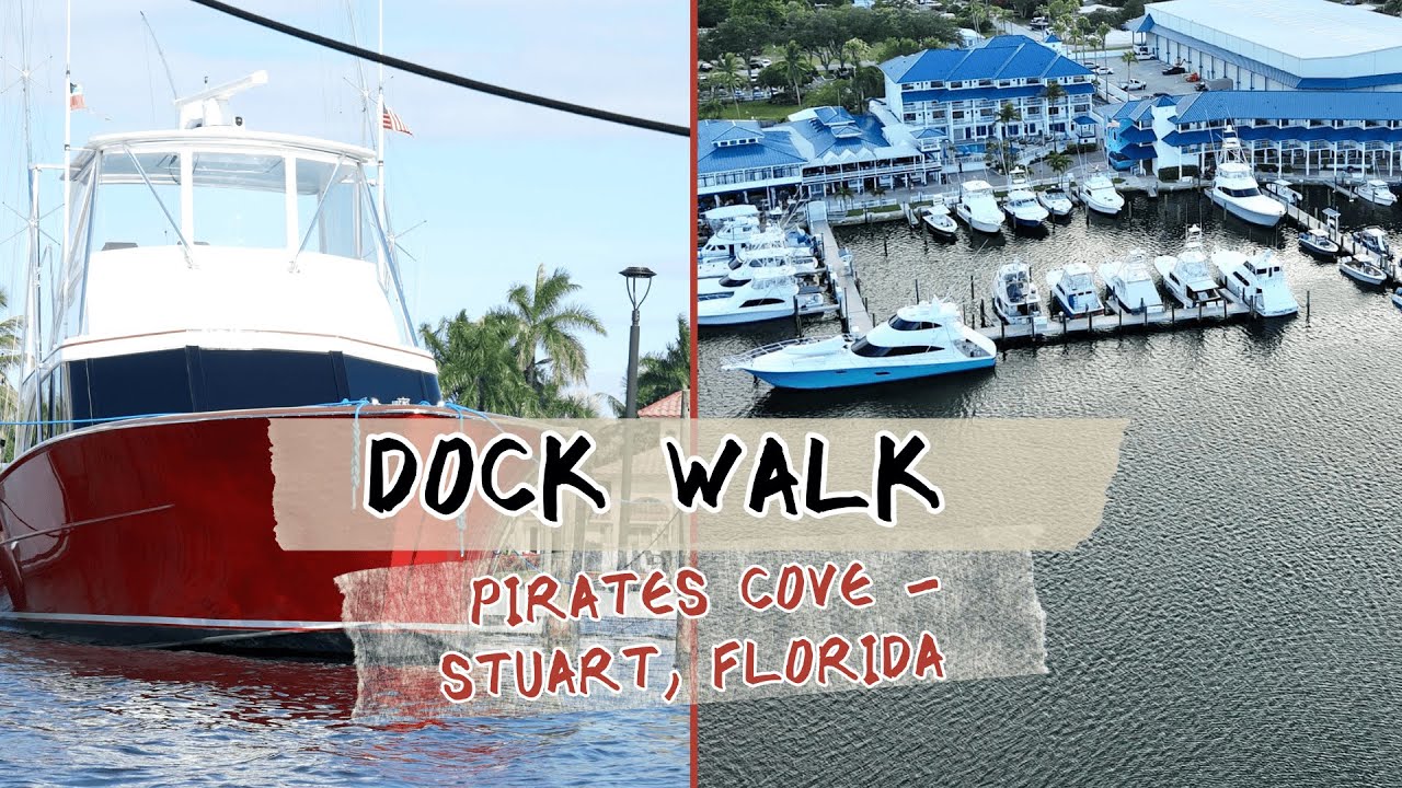 Прогулка по причалу | Пристань Pirates Cove Marina - Стюарт, Флорида