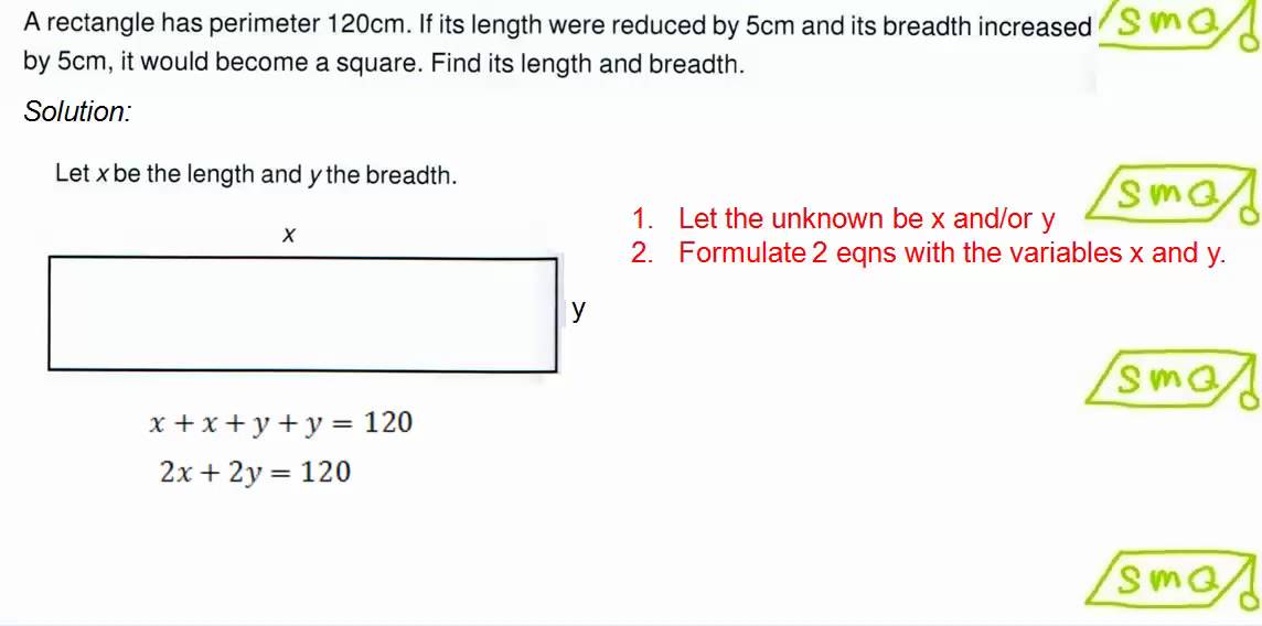 Formulating Equations to Solve Problems - YouTube