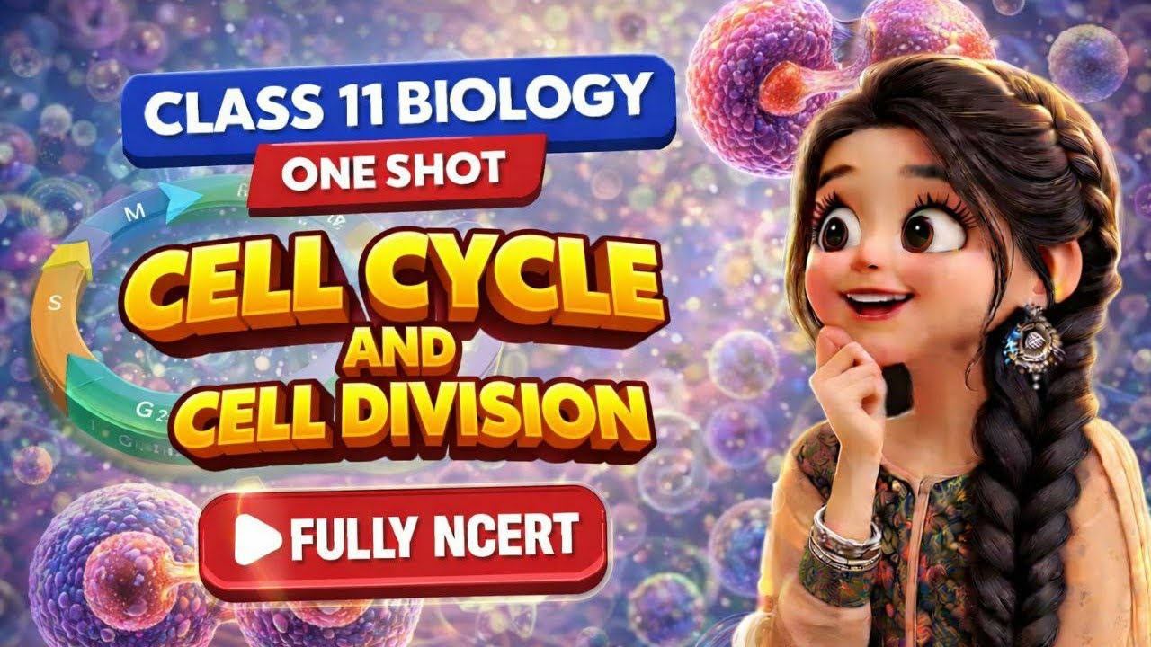 🔥CELL CYCLE & CELL CYCLE ⚡ NCERT📕+TRICKS😉 CLASS 11 BIO ONE SHOT💯 NEET 2026 NCERT📕 LINE BY LINE