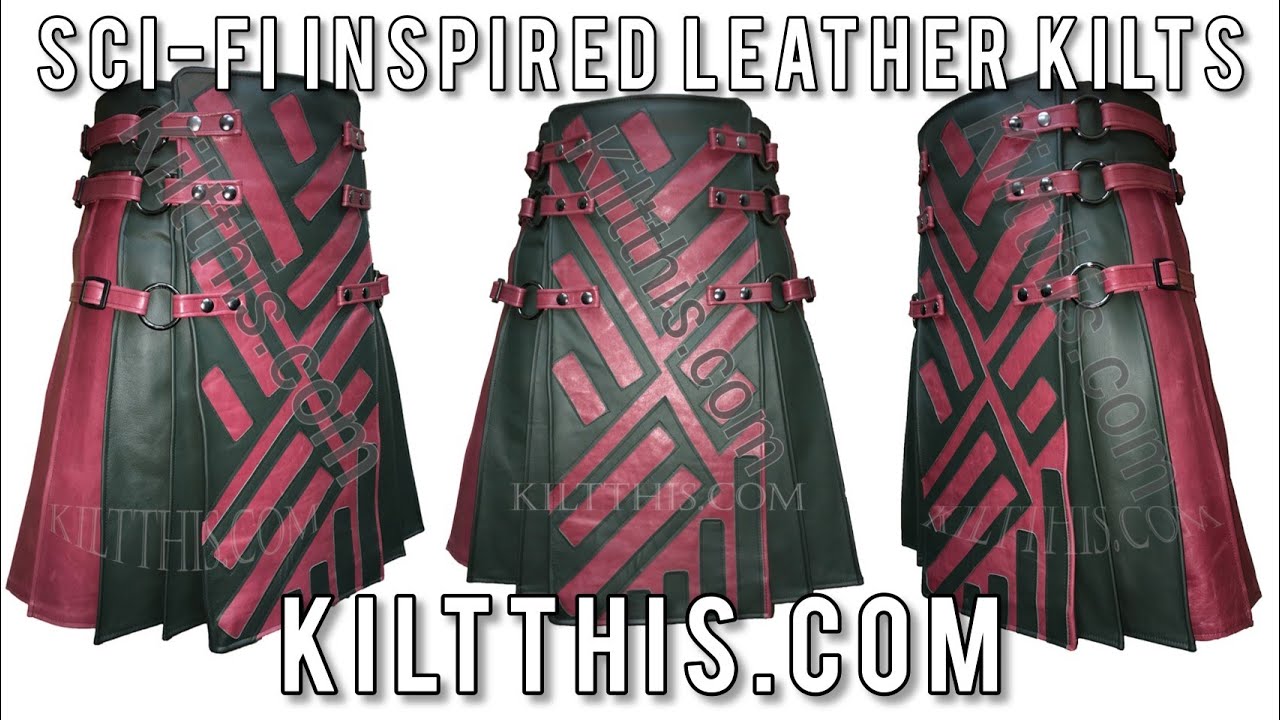 Star Wars Inspired Two Tone Leather Kilt by Kilt This