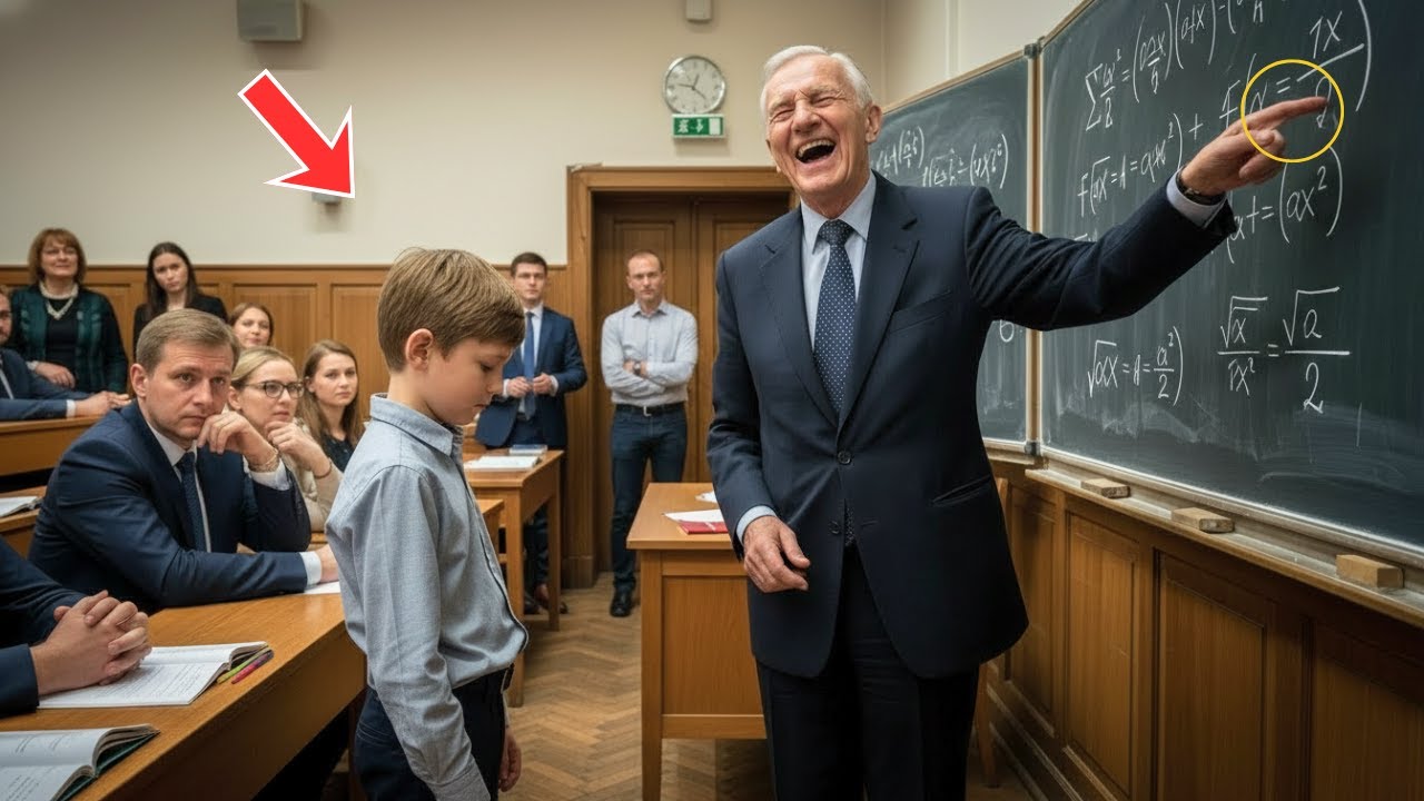 Biedny syn sprzątaczki powiedział, że rozwiąże problem profesorów — myśleli, że to żart, dopóki on..