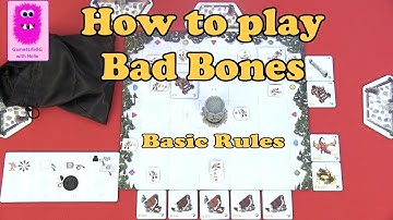 Bad Bones, How to play - Basic Rules (In English, board game, family game)