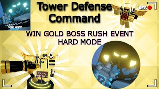 Tower Defense Command I WIN GOLD RUSH HARD MODE